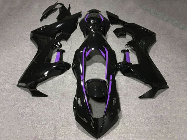 2017-2023 Honda CBR1000RR Motorcycle Fairings - Glossy Black Purple Lining UK