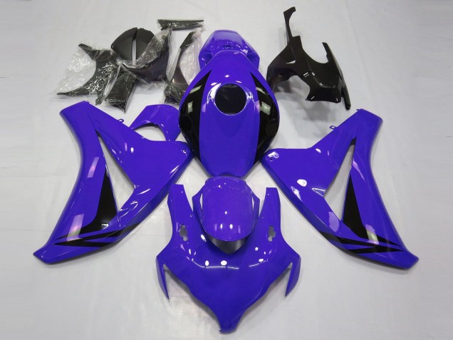 2008-2011 Honda CBR1000RR Motorcycle Fairings - Blue Glossy Black OEM Style UK