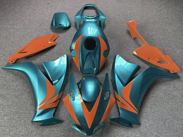 2012-2016 Honda CBR1000RR Motorcycle Fairings - Cyan Blue Orange UK