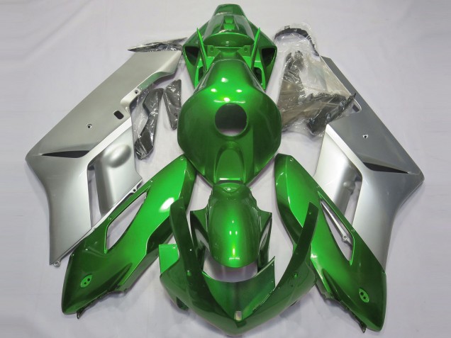 2004-2005 Honda CBR1000RR Motorcycle Fairings - Silver Green UK