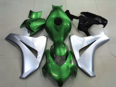 Best 2008-2011 Honda CBR1000RR Motorcycle Fairings - Silver Green UK