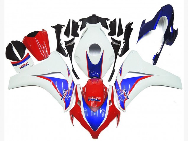 2008-2011 Honda CBR1000RR Motorcycle Fairing Kits - White Blue Red HRC UK