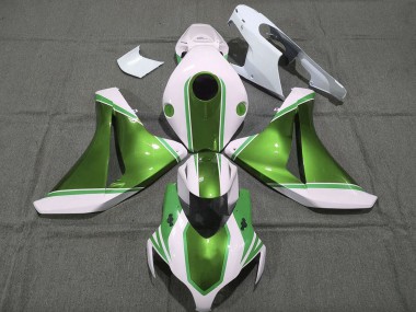 Best 2008-2011 Honda CBR1000RR Motorcycle Fairings - White Glossy Pearl Green UK