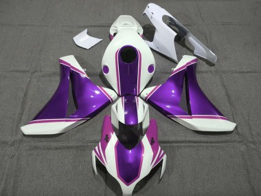 Best 2008-2011 Honda CBR1000RR Motorcycle Fairings - White Glossy Purple Pink UK