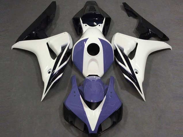 2006-2007 Honda CBR1000RR Motorcycle Fairings - White Blue Glossy Black UK