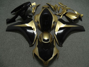 Best 2008-2011 Honda CBR1000RR Motorcycle Fairings - Gold Glossy Black UK