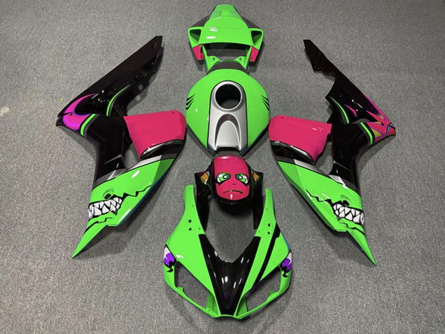 2006-2007 Honda CBR1000RR Motorcycle Fairings - Green Silver Pink Glossy Black Shark UK