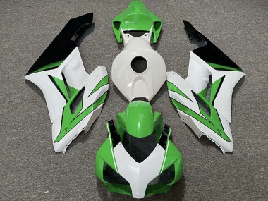 Best 2004-2005 Honda CBR1000RR Motorcycle Fairings - White Green Glossy Black UK