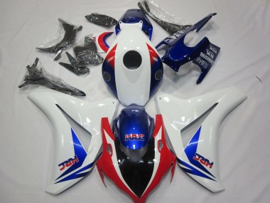 Best 2008-2011 Honda CBR1000RR Motorcycle Fairing - White Blue Red HRC UK