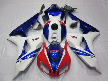 Best 2006-2007 Honda CBR1000RR Motorcycle Fairing - White Red Blue HRC OEM Style UK