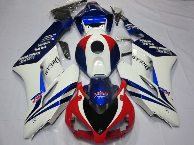 2004-2005 Honda CBR1000RR Motorcycle Fairings - White Blue Red HRC OEM Style Dream UK