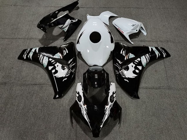 2008-2011 Honda CBR1000RR Motorcycle Fairings - White Glossy Black Le Mis New UK