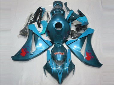 Best 2008-2011 Honda CBR1000RR Motorcycle Fairings - Teal Blue Red UK