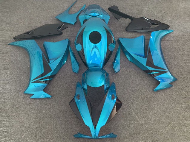 2012-2016 Honda CBR1000RR Motorcycle Fairings - Light Blue Glossy Black Style UK