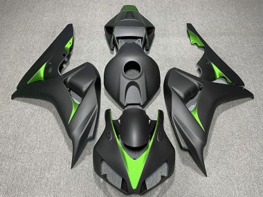 Best 2006-2007 Honda CBR1000RR Motorcycle Fairings - Matte Black Green UK