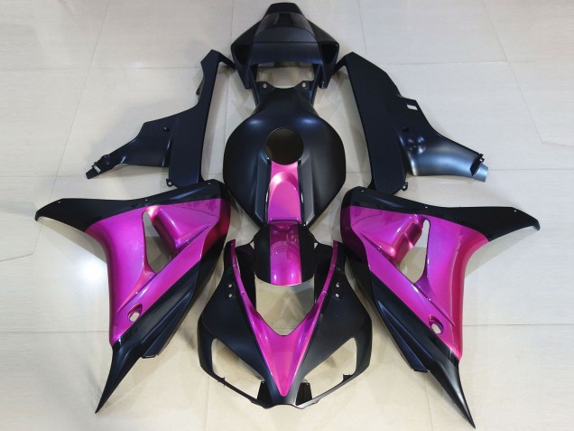 2006-2007 Honda CBR1000RR Motorcycle Fairings - Pink Matte Dark Blue UK