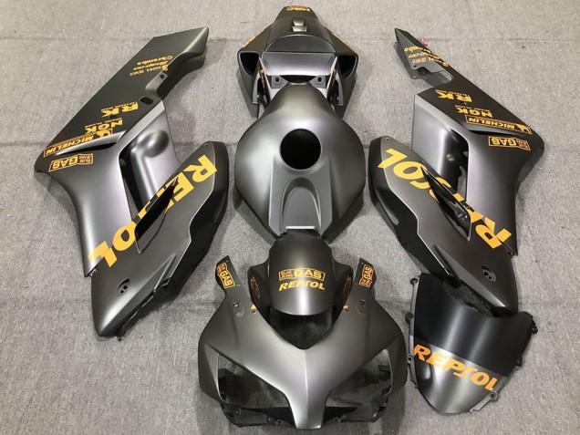 2004-2005 Honda CBR1000RR Motorcycle Fairings - Matte Grey Gold Repsol UK