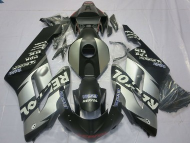 Best 2004-2005 Honda CBR1000RR Motorcycle Fairings - Silver Grey Matte Black Repsol UK