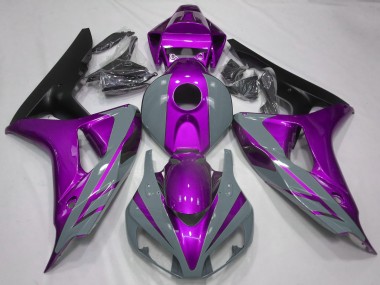 Best 2006-2007 Honda CBR1000RR Motorcycle Fairings - Nardo Grey Purple Matte Black UK