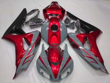 Best 2006-2007 Honda CBR1000RR Motorcycle Fairings - Nardo Grey Red Matte Black UK