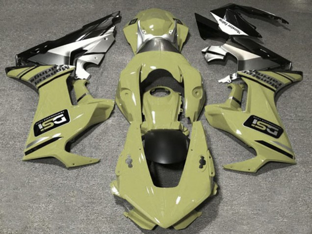 2017-2023 Honda CBR1000RR Motorcycle Fairings - Olive White Silver Glossy Black DSI UK