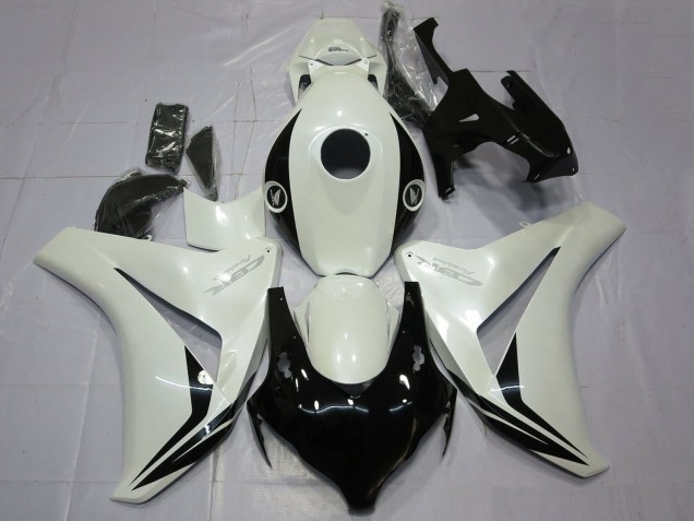 2008-2011 Honda CBR1000RR Motorcycle Fairings - Pearl White Glossy Black UK
