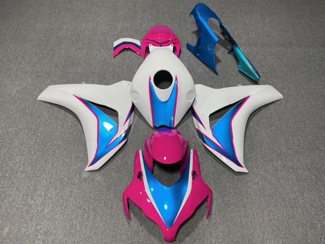 2008-2011 Honda CBR1000RR Motorcycle Fairings - White Blue Pink UK