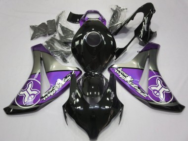 Best 2008-2011 Honda CBR1000RR Motorcycle Fairings - Purple Grey Glossy Black UK