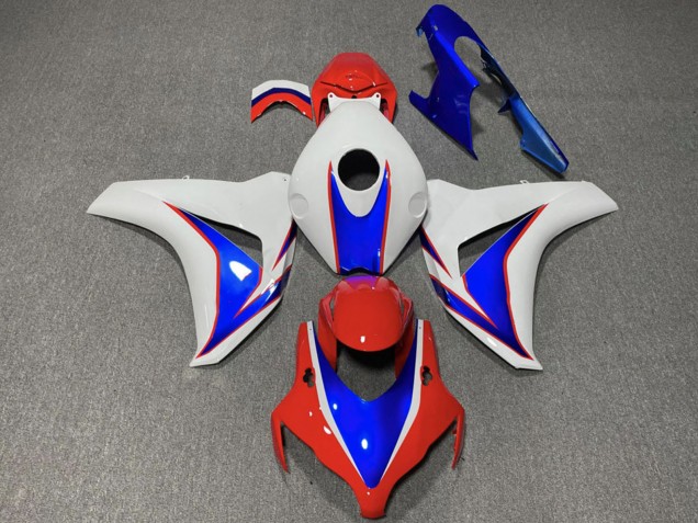 2008-2011 Honda CBR1000RR Motorcycle Fairing - White Blue Red UK