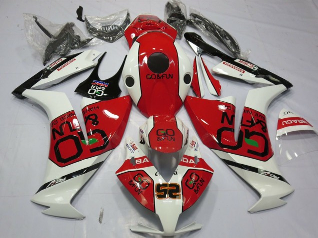 2012-2016 Honda CBR1000RR Motorcycle Fairings - White Red Go&Fun UK