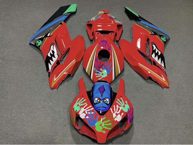 2004-2005 Honda CBR1000RR Motorcycle Fairings - Red Blue Green Black Shark UK