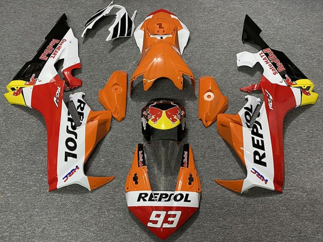 2017-2023 Honda CBR1000RR Motorcycle Fairings - Orange White Yellow Red Glossy Black Red Bull Repsol 93 UK