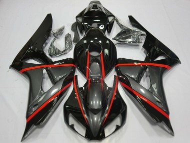 Best 2006-2007 Honda CBR1000RR Motorcycle Fairings - Glossy Black Grey Red UK
