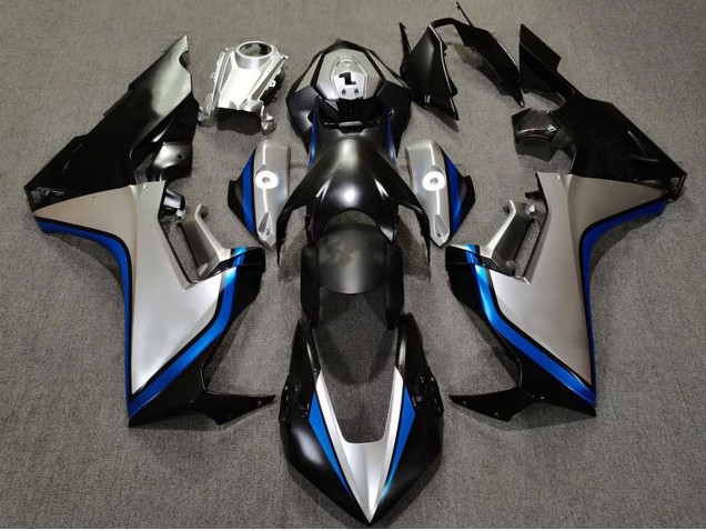 2017-2023 Honda CBR1000RR Motorcycle Fairings - Silver Blue Glossy Black UK