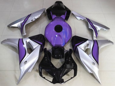 Best 2006-2007 Honda CBR1000RR Motorcycle Fairings - Silver Purple Glossy Black UK