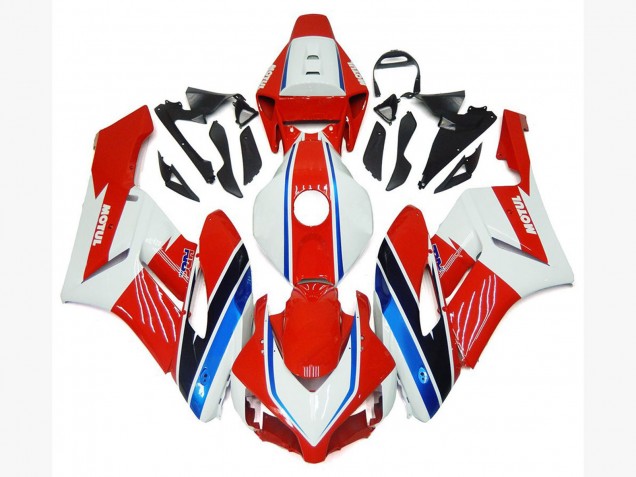 2004-2005 Honda CBR1000RR Motorcycle Fairings - White Red Blue Black Motul UK
