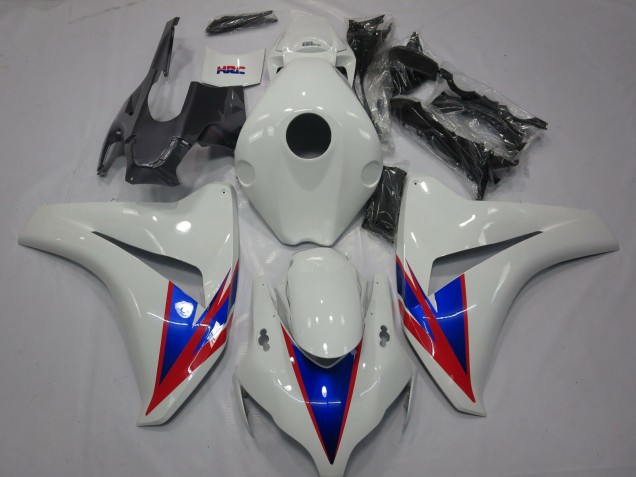 2008-2011 Honda CBR1000RR Motorcycle Fairings - White Blue Red UK
