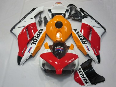Best 2004-2005 Honda CBR1000RR Motorcycle Fairings - White Orange Red Glossy Black Repsol HRC UK