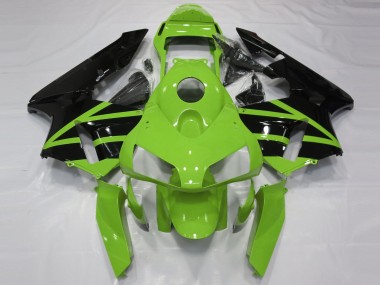 Best 2003-2004 Honda CBR600RR Motorcycle Fairing Kits - Green Glossy Black UK
