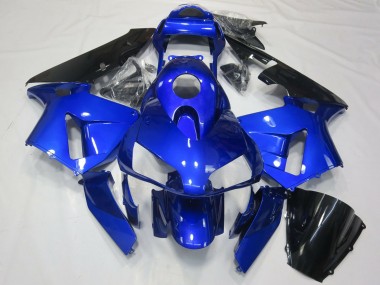 Best 2003-2004 Honda CBR600RR Motorcycle Fairing - Blue Glossy Black UK