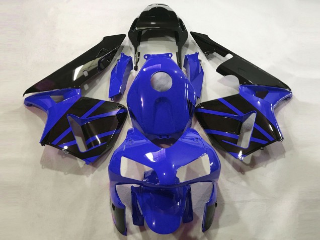 2003-2004 Honda CBR600RR Motorcycle Fairings - Blue Glossy Black OEM Style UK