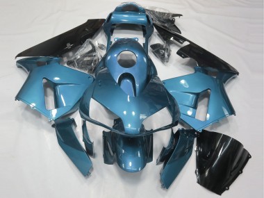 Best 2003-2004 Honda CBR600RR Motorcycle Fairing - Light Blue Glossy Black UK