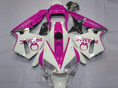 Best 2003-2004 Honda CBR600RR Motorcycle Fairings - White Pink Pramac UK
