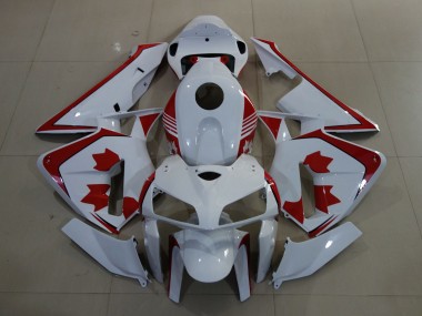 Best 2005-2006 Honda CBR600RR Motorcycle Fairings - White Red Canada UK