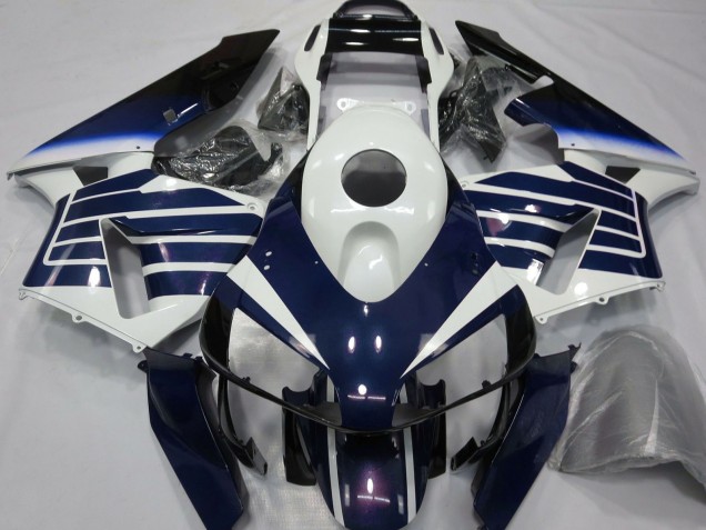 2003-2004 Honda CBR600RR Motorcycle Fairings - White Blue Fade UK