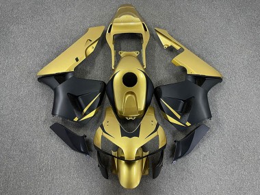 Best 2003-2004 Honda CBR600RR Motorcycle Fairings - Gold Matte Black UK