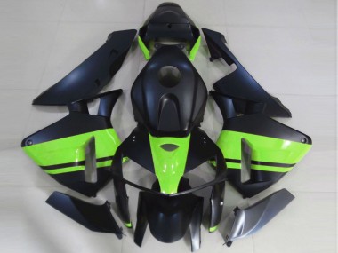 Best 2005-2006 Honda CBR600RR Motorcycle Fairings - Matte Black Light Green UK