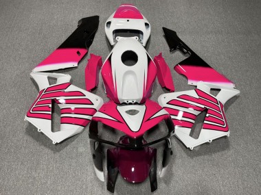 Best 2005-2006 Honda CBR600RR Motorcycle Fairings - White Pink Wings UK