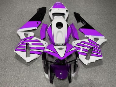 Best 2005-2006 Honda CBR600RR Motorcycle Fairings - Purple and White Wings UK