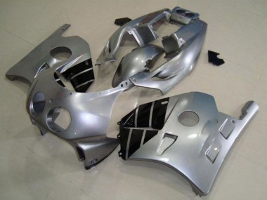 Best 1990-1998 Honda CBR250RR Motorcycle Fairings - Silver Glossy Black UK